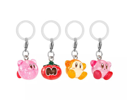Kirby's Glitter Keychain KiraKira Personal Marker Gacha (NEW, 2023) FULL SET OF 4!