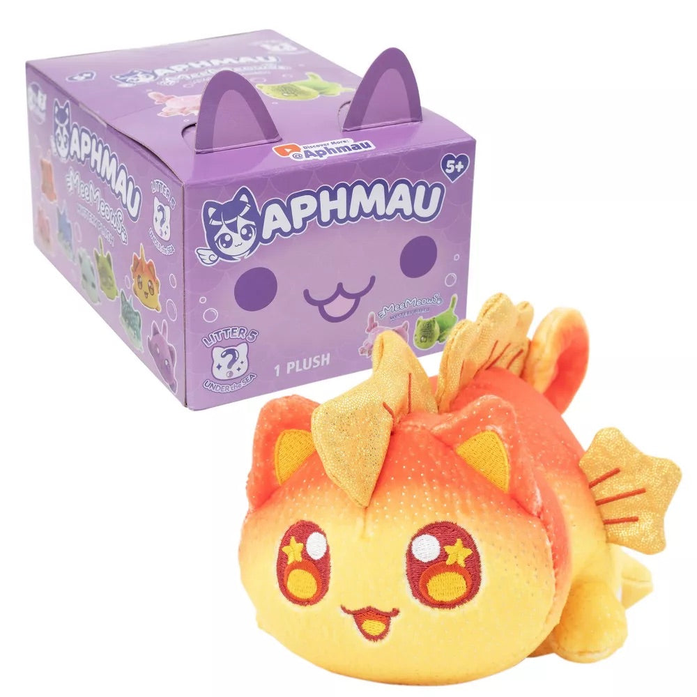 SEAHORSE CAT - MeeMeows Litter 5 from Aphmau (NEW) Under the Sea - Kitty Plushie!