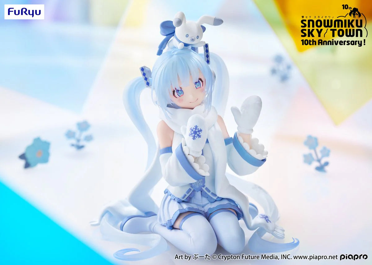 Hatsune Miku - Snow Miku Sky Town 10th Anniversary Ver. ( NEW) FuRyu Noodle Stopper Figure 2025