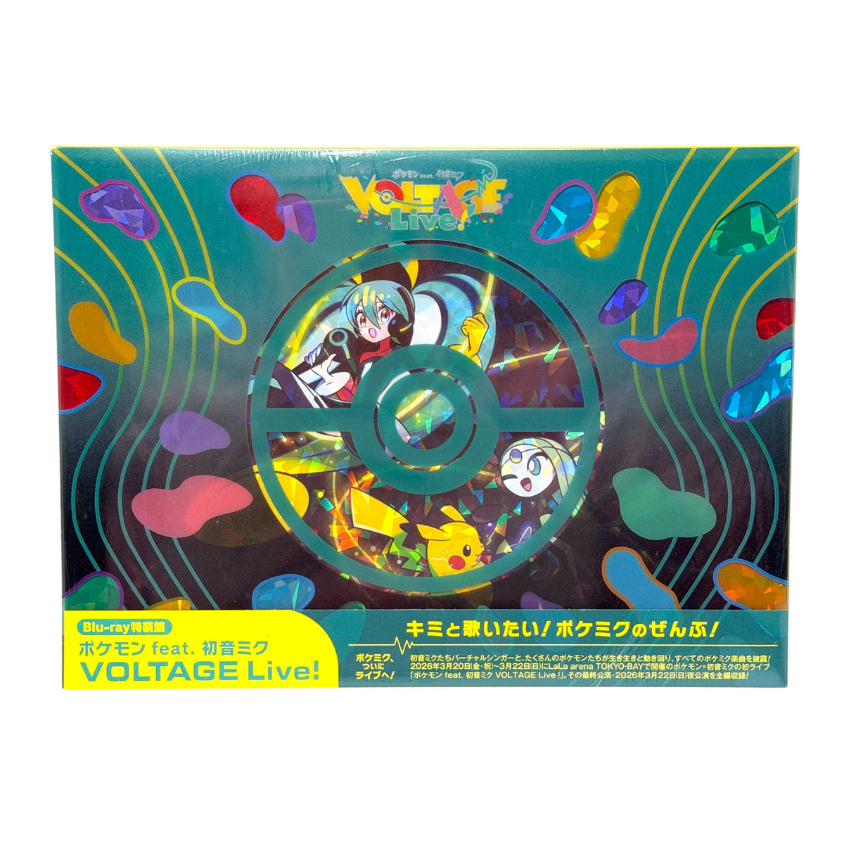 Pokémon feat. Hatsune Miku VOLTAGE Live First Limited Edition Blu-ray + Bonus Ticket Print