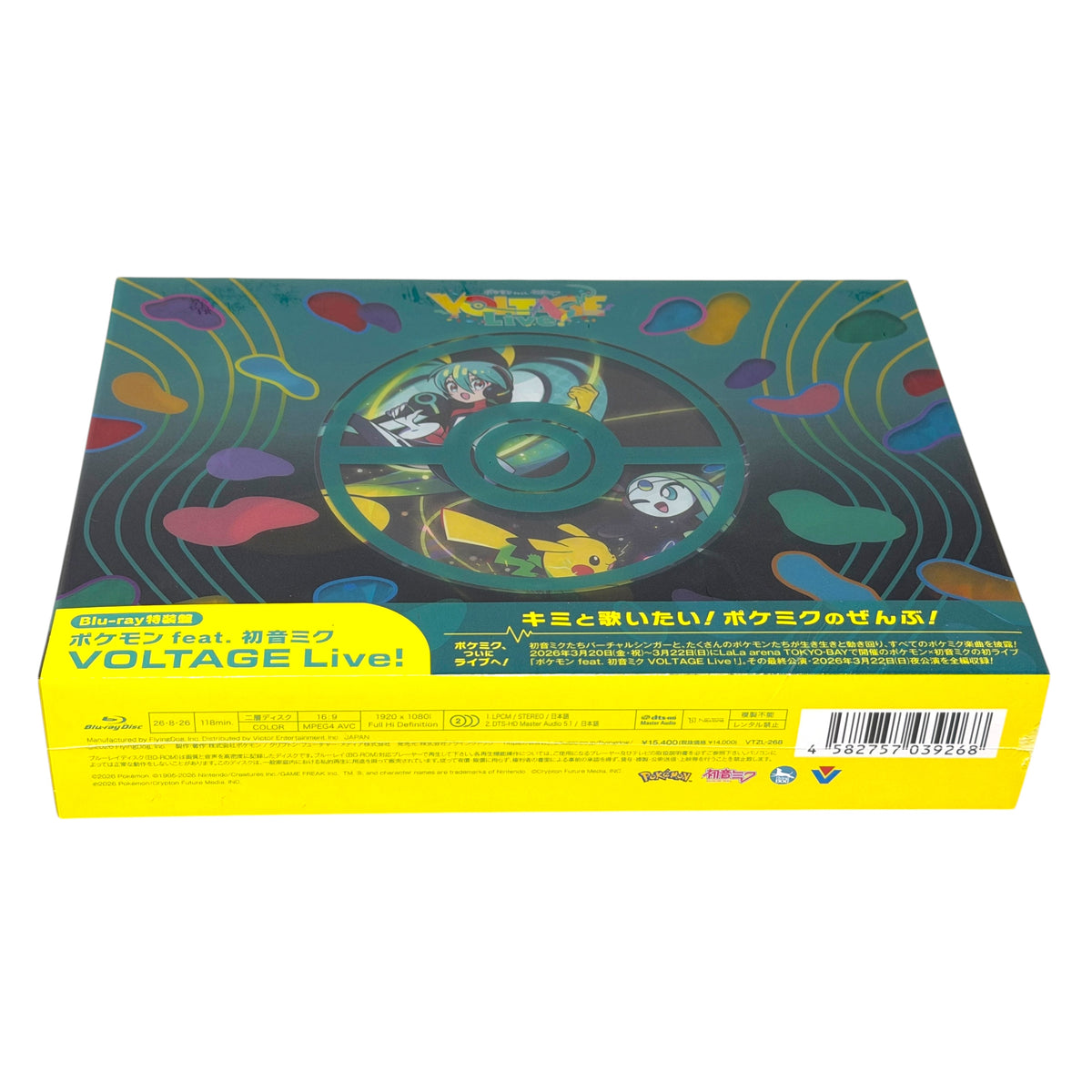 Pokémon feat. Hatsune Miku VOLTAGE Live First Limited Edition Blu-ray + Bonus Ticket Print