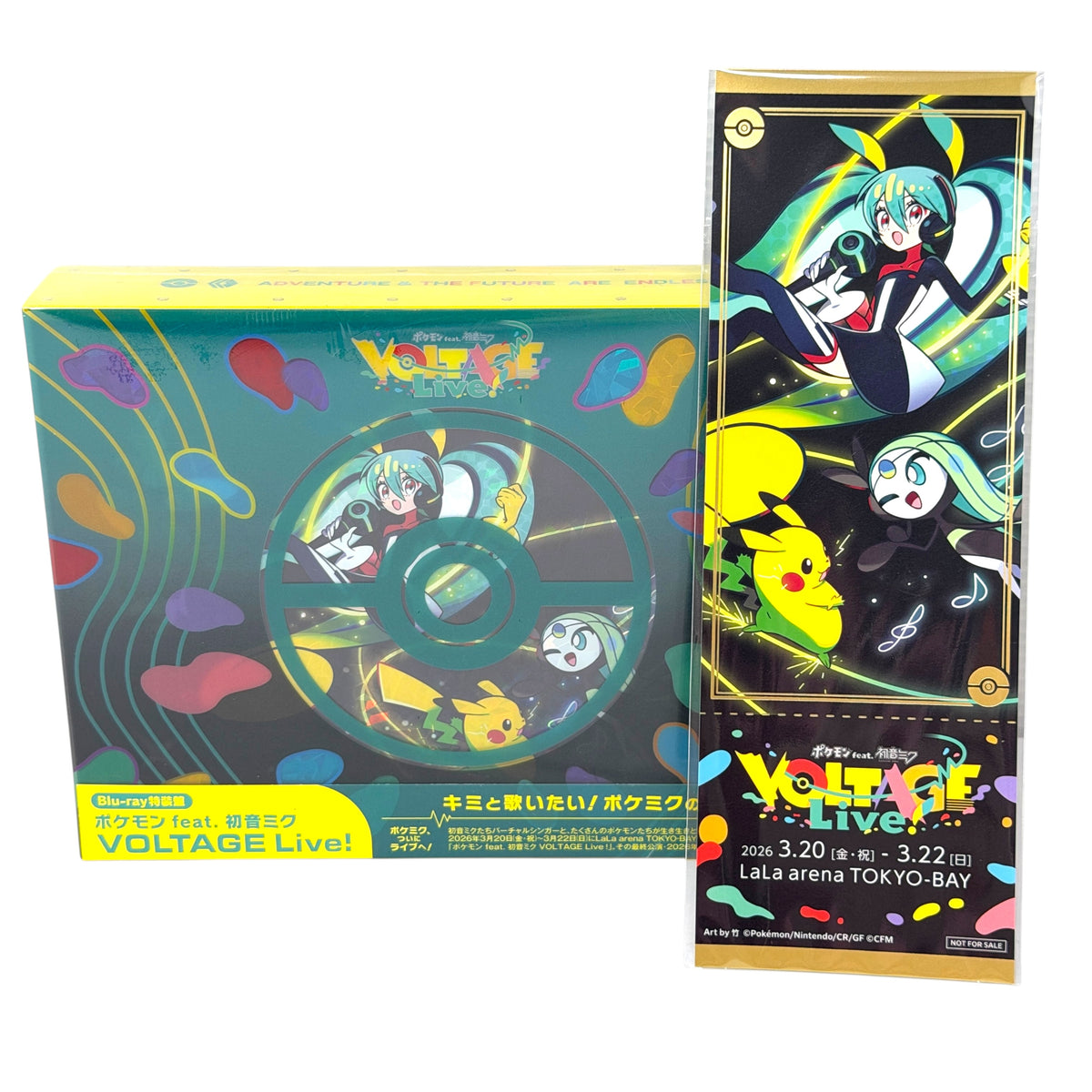 Pokémon feat. Hatsune Miku VOLTAGE Live First Limited Edition Blu-ray + Bonus Ticket Print