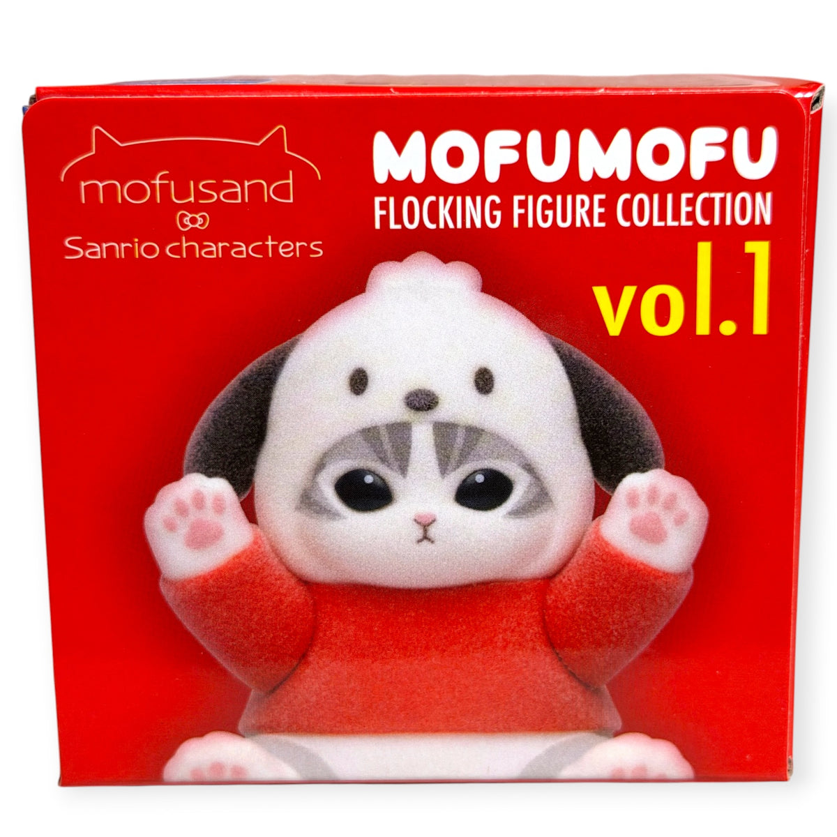 Mofusand x Sanrio Characters Mofumofu Flocked Figure Collection Vol. 1 Blind Box (NEW) [Sold Individually]