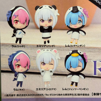 RE:Zero Shirokuro Black/White BUSHIROAD CREATIVE Gashapon (NEW) 1 RANDOM FIGURE!