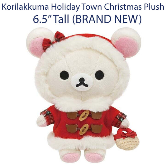 KORILAKKUMA w/ Jacket, Bow, Basket - Holiday Town Christmas Bear Plush (2023)