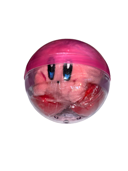 KIRBY HANDS ON FEET - KIRBY'S DREAM LAND Gashapon Sitting Plush Mascot (NEW) USA