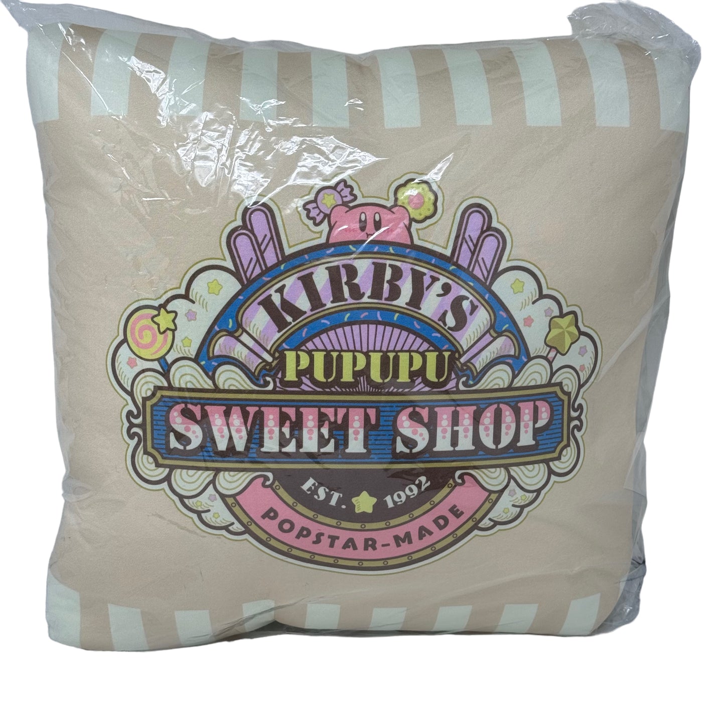 KIRBY Pupupu Sweet Shop Large Puffy Cushion / Pillow (BRAND NEW) Limited 3D Type