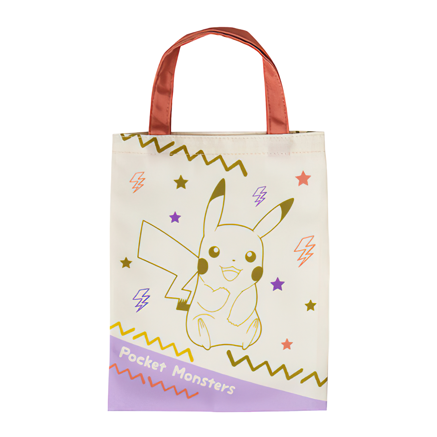 PIKACHU - Pokemon TOTE BAG 10" x 8" Collection 5 BANDAI Gashapon (NEW) USA!