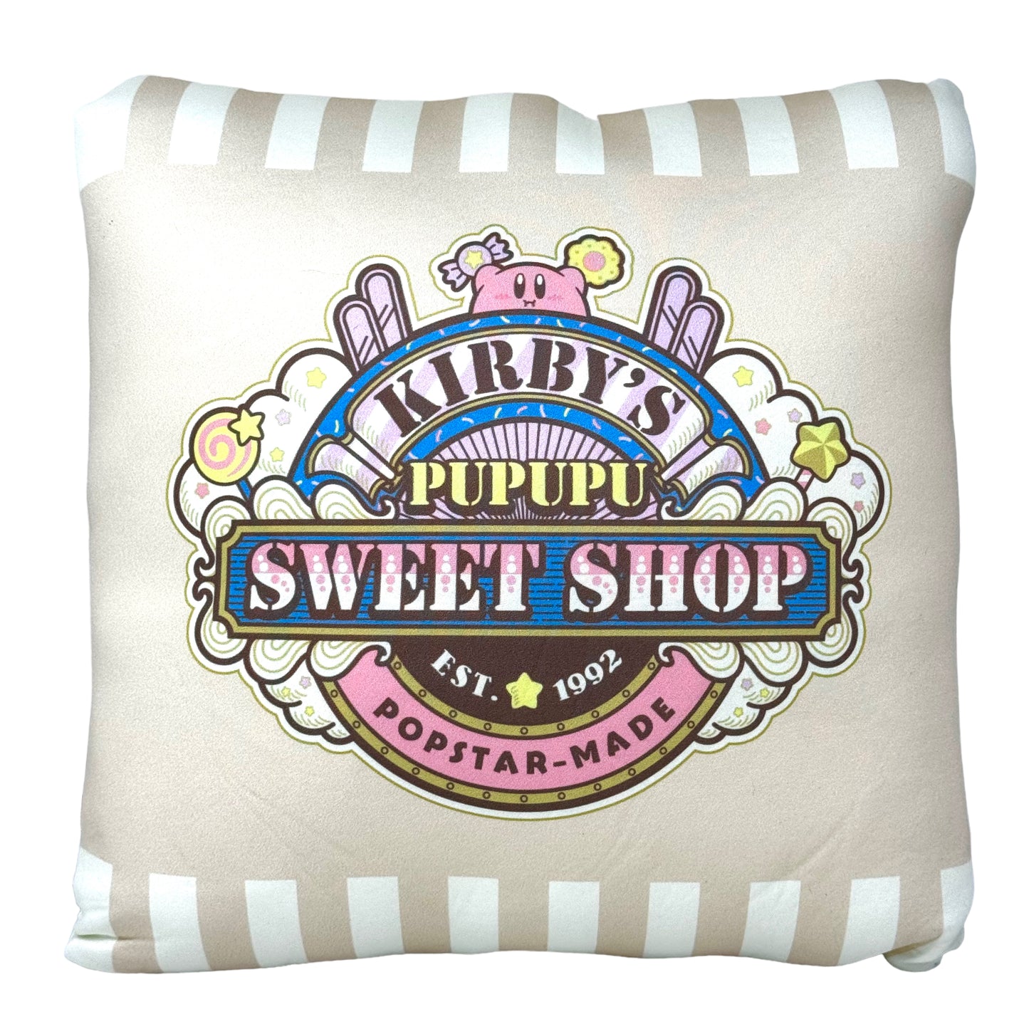 KIRBY Pupupu Sweet Shop Large Puffy Cushion / Pillow (BRAND NEW) Limited 3D Type