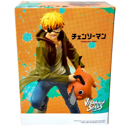 DENJI & POCHITA - Chainsaw Man Vibration Stars BANDAI Statue (NEW) USA Shipping