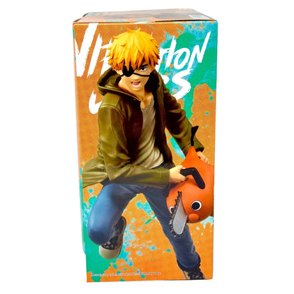 DENJI & POCHITA - Chainsaw Man Vibration Stars BANDAI Statue (NEW) USA Shipping