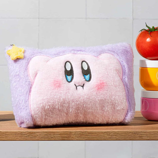 Kirby Fluffy Pouch (Hover) - 8.7" Bag for Small Items (NEW) SK JAPAN