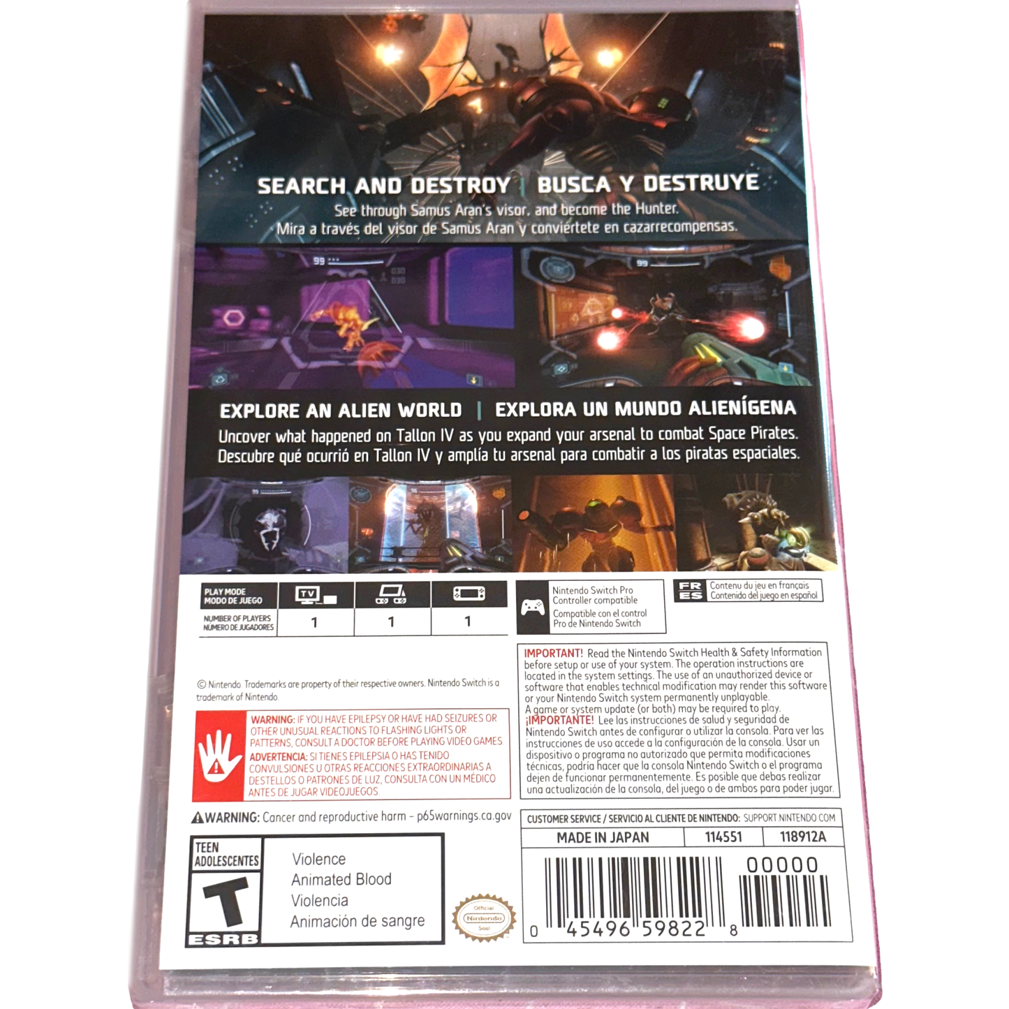 Metroid Prime Remastered (Nintendo Switch, NSW) BRAND NEW - USA Version - Sealed