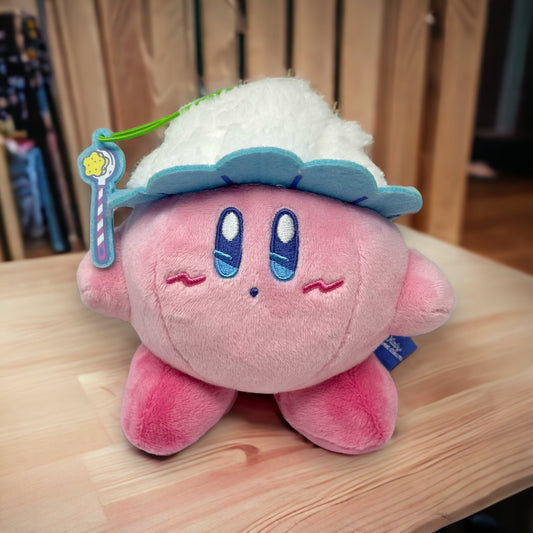 KIRBY with SCRUBBER BRUSH Plush - Sweet Dreams 2023 (NEW) Japan Exclusive Toy