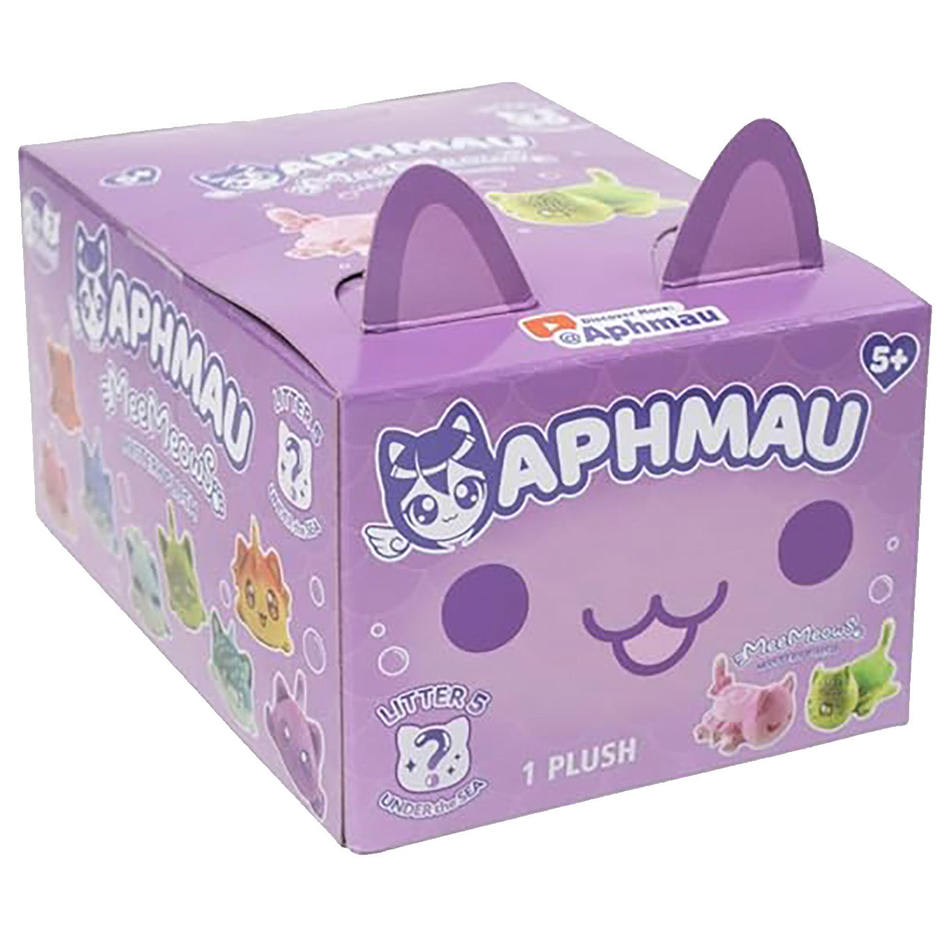 WHALE CAT - MeeMeows Litter 5 from Aphmau (NEW) Under the Sea - Kitty Plushie!