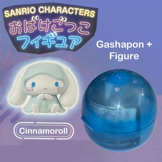 CINNAMOROLL + Gashapon Capsule (NEW) Sanrio Let's Act Like Ghosts Figure