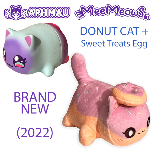 DONUT CAT - Sweet Treats Mystery Egg (NEW, 2022) Online Aphmau Kitty Plush!