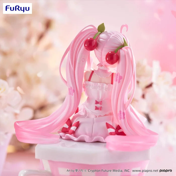 SAKURA MIKU 2025 Anime Noodle Stopper Figure (NEW) Hatsune Miku FuRyu Prize Figure