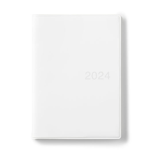 MUJI 2024 Monthly Weekly Yearly Planner WHITE GRAY B6 (Starts December 23) USA