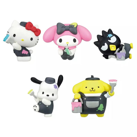 SANRIO Hello Kitty Paint Figures “Cool Pop” (NEW) FULL SET of 5 Capsules + Toys!