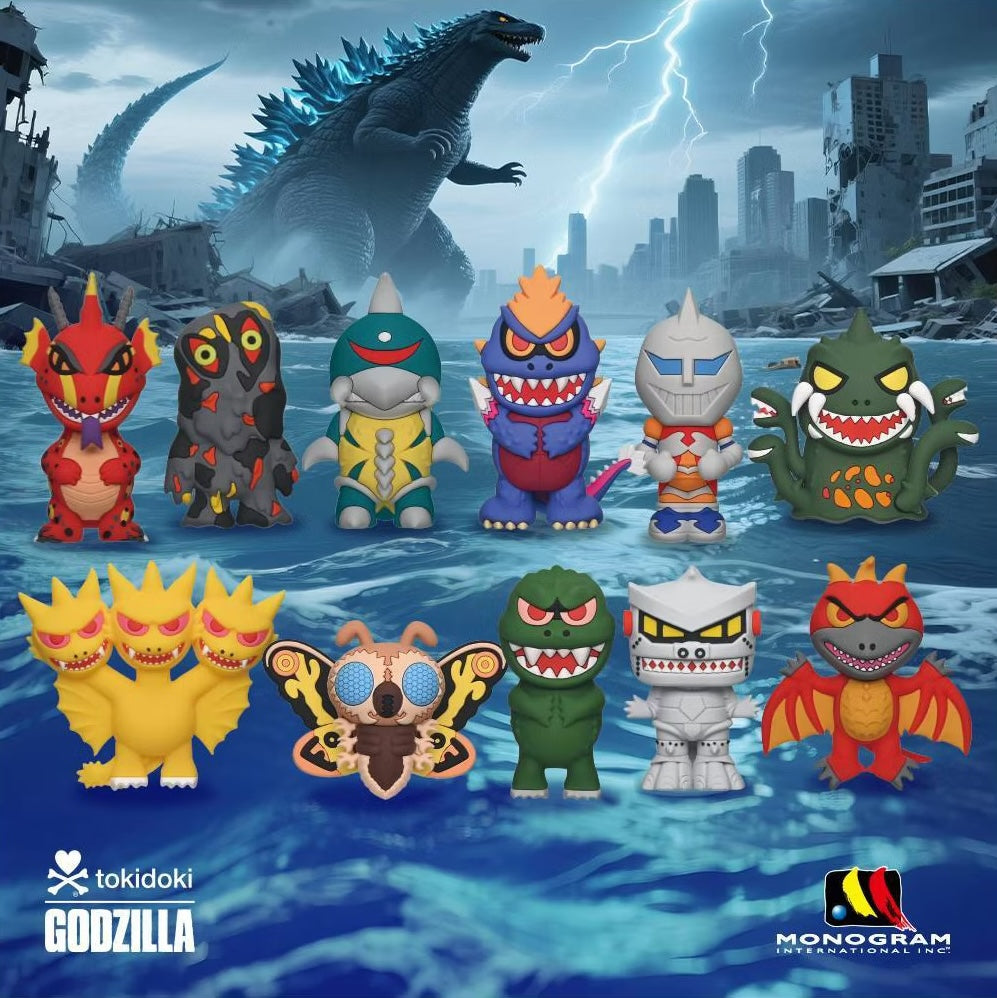 tokdoki x Godzilla Creatures Figural Bag Clip (NEW) [You Choose!]