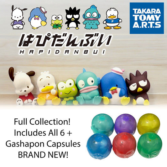 SANRIO Gashapon - Hapidanbui Characters Shoulder Leaning (NEW) FULL SET - ALL 6!