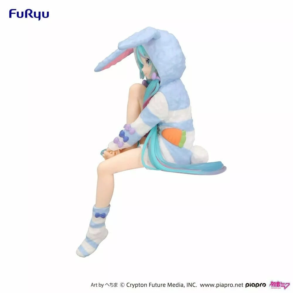 Hatsune Miku Bunny Ears in Blue Pajamas (Blue Version) FuRyu Noodle Stopper (NEW) 2025 Prize Figure