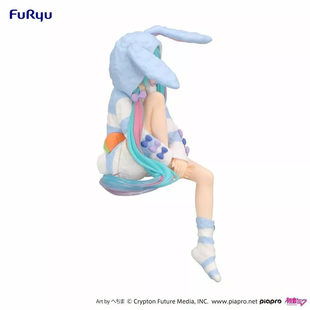 Hatsune Miku Bunny Ears in Blue Pajamas (Blue Version) FuRyu Noodle Stopper (NEW) 2025 Prize Figure