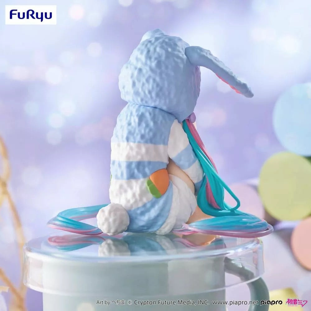 Hatsune Miku Bunny Ears in Blue Pajamas (Blue Version) FuRyu Noodle Stopper (NEW) 2025 Prize Figure