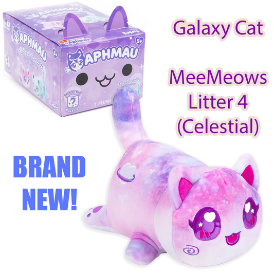 GALAXY CAT - MeeMeows Litter 4 from Aphmau (BRAND NEW) Cute Kitty Plushie!
