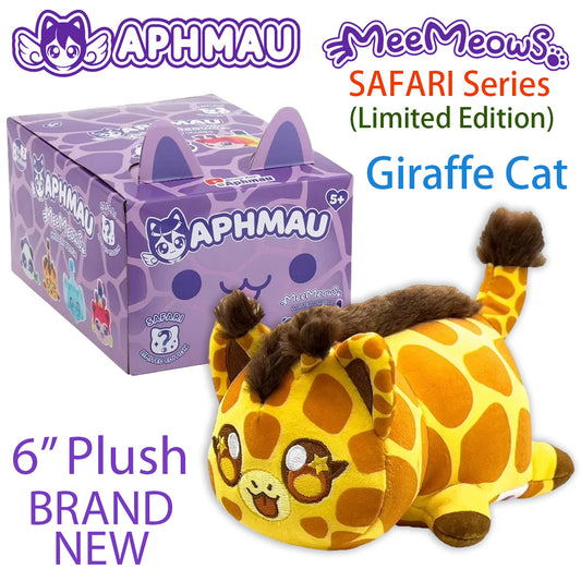 GIRAFFE CAT - MeeMeows SAFARI Limited Edition from Aphmau (BRAND NEW) 6" Plush