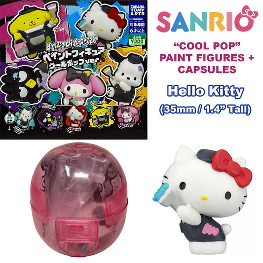 HELLO KITTY - Cool Pop Paint Figures Gashapon Figure + Capsule (NEW) 2024 USA