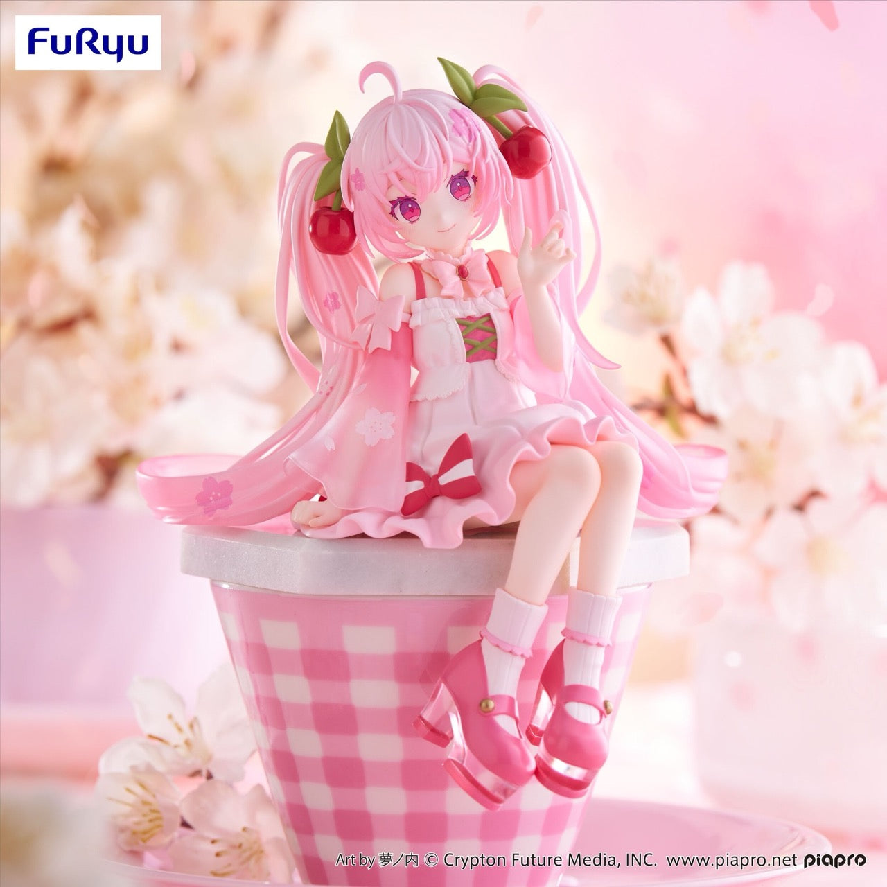 SAKURA MIKU 2025 Anime Noodle Stopper Figure (NEW) Hatsune Miku FuRyu Prize Figure