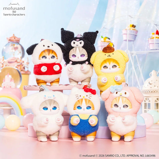 mofusand x Sanrio Kiramekko Plush Bag Charms (NEW, 2026) [You Choose!]