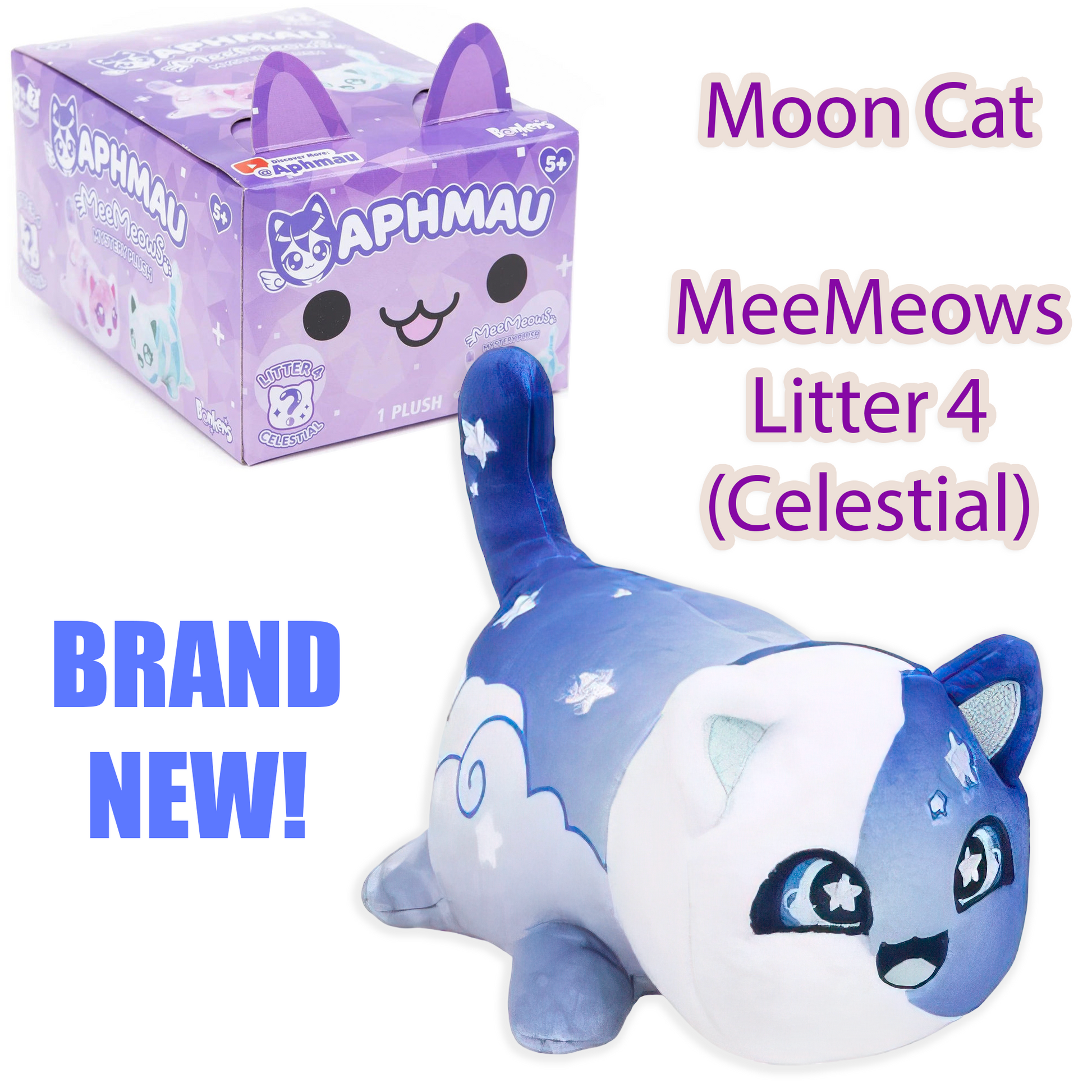 MOON CAT - MeeMeows Litter 4 from Aphmau (BRAND NEW) Cute Kitty Plushi –  Otaku Boxes