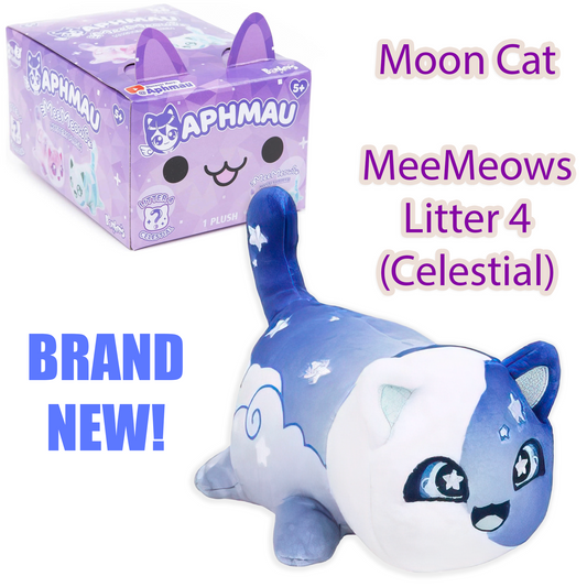 MOON CAT - MeeMeows Litter 4 from Aphmau (BRAND NEW) Cute Kitty Plushie!