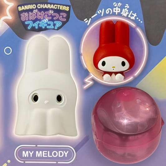 MY MELODY + Gashapon Capsule (NEW) Sanrio Let's Act Like Ghosts Figure