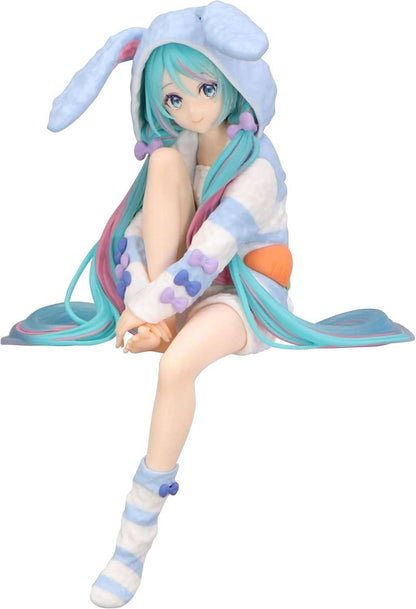 Hatsune Miku Bunny Ears in Blue Pajamas (Blue Version) FuRyu Noodle Stopper (NEW) 2025 Prize Figure