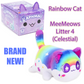 RAINBOW CAT - MeeMeows Litter 4 from Aphmau (BRAND NEW) VERY RARE Kitty Plushie!