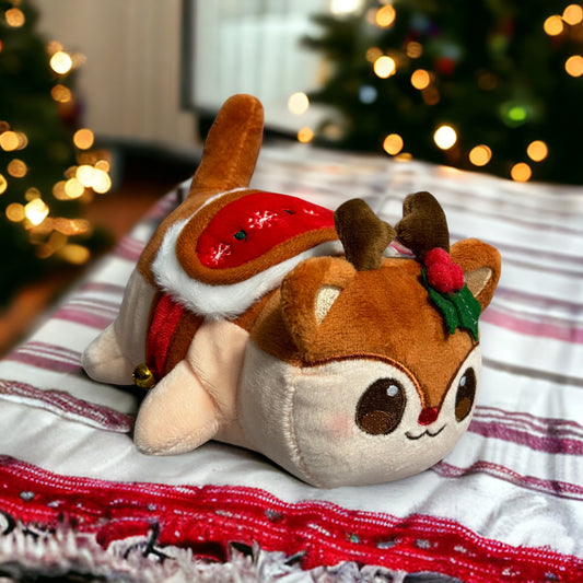 REINDEER CAT MeeMeows HAPPY HOLIDAYS EGG from Aphmau (NEW) RARE Christmas Plush