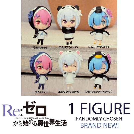 RE:Zero Shirokuro Black/White BUSHIROAD CREATIVE Gashapon (NEW) 1 RANDOM FIGURE!