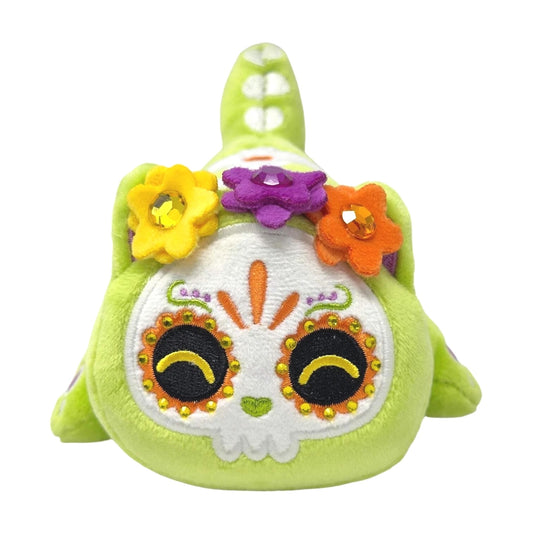 GREEN SUGAR SKULL CAT - Aphmau MeeMeows HALLOWEEN 5" Plush (NEW) RARE Version!