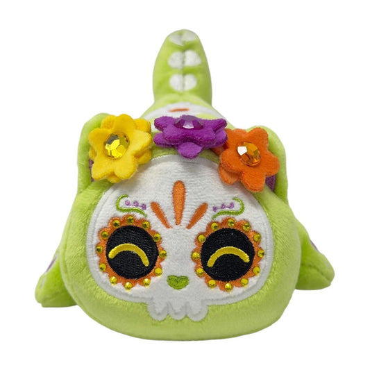 GREEN SUGAR SKULL CAT - Aphmau MeeMeows HALLOWEEN 5" Plush (NEW) RARE Version!