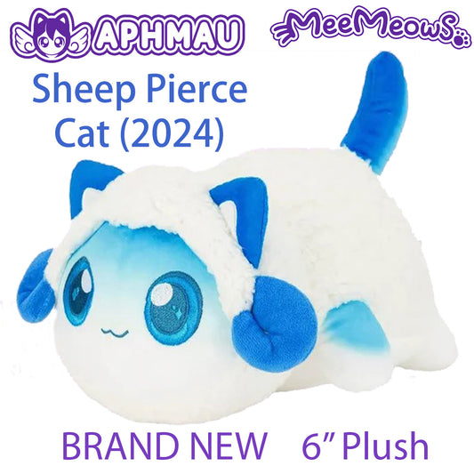 SHEEP PIERCE CAT- MeeMeows Aphmau Sparkle Series 2 (NEW) 6" Plush - 2024 Ed.