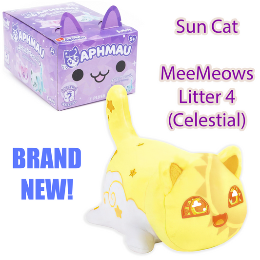 SUN CAT - MeeMeows Litter 4 from Aphmau (BRAND NEW) Cute Kitty Plushie!