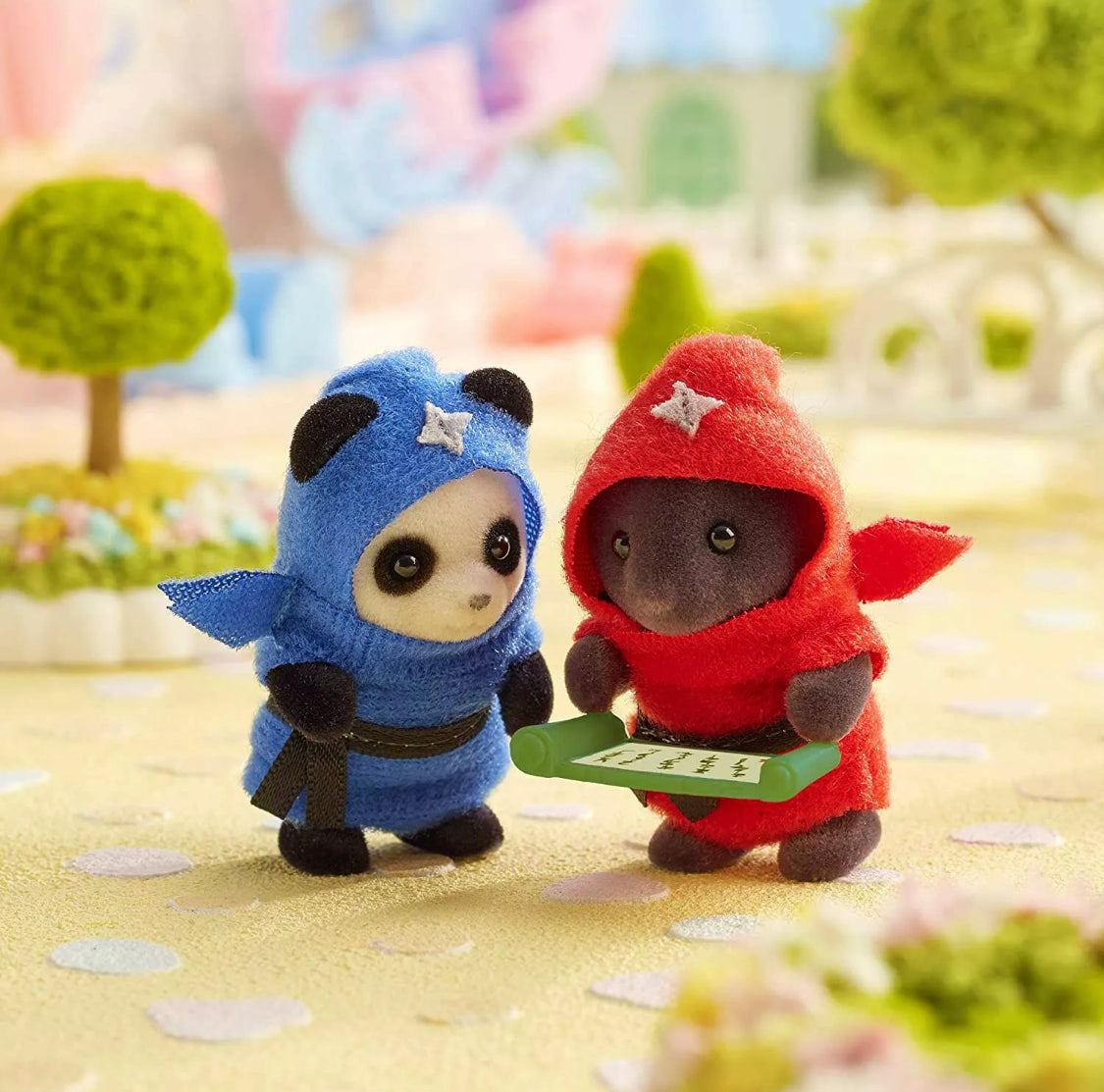Ninja Panda & Mole - Calico Critters Sylvanian Families 35th Anniversary (NEW) Japan Exclusive