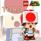 TOAD (RED) Minifigure (LEGO Super Mario) BRAND NEW Unsealed - RARE (From #71407)